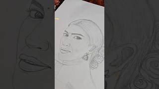 ❤️🌹 Kriti sanon 🌹❤️ art kritisanon viralvideo dopatti ranjhan drawing [upl. by Wirth463]