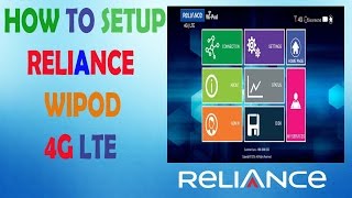 How to Setup Reliance WiPod 4g LTE First Time USE and Fully Activate [upl. by Vassily]