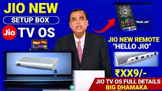 Jio New Set Top Box With Jio TV OS  Jio TV OS Kya Hai  Jio New Remote  Jio New Set Top Box Price [upl. by Ime]