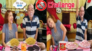 No Hand Eating ChallengeFun With Family😂Mom and Dad [upl. by Riatsila]