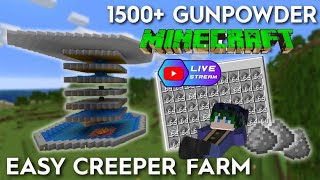 Making a super op creeper farm in our new smp minecraft gamerfleet anshubisht [upl. by Lennie]