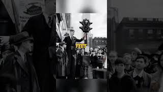 Restored Footage of Robert Wadlow Worlds Tallest Man EVER shorts [upl. by Atolrac946]