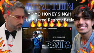 Reaction on quotBONITAquot by YoYoHoneySingh tseries  Unfiltered Raghav Brala  Reaction [upl. by Nnaeirrac]