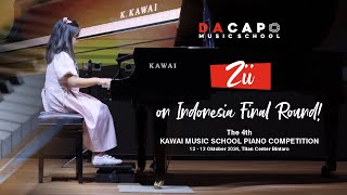 Zii  The 4th Kawai Music School Piano Competition  Indonesia Final Round [upl. by Manup6]