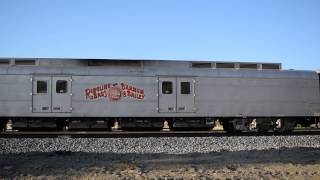 Union Pacific revving up with the RBBX Circus Train 7715 [upl. by Werdnaed497]