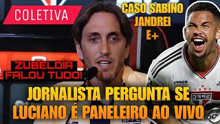 EITA JORNALISTA PERGUNTA SE LUCIANO FAZ PANELA NO SPFC COLETIVA ZUBELDIA SÃO PAULO 2X1 CRICIÚMA [upl. by Ylicec]