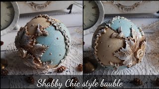 Shabby Chic style bauble 💙 [upl. by Ydrah]