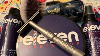 Wetshaving bbslive barbershopweek with Eleven Shaving Barbershop and the Blackland Vector 💈 [upl. by Suivatna]