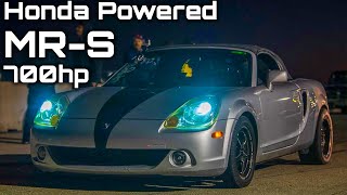 700HP Toyota MRS  Turbo Honda K20 Swap [upl. by Ackerley]