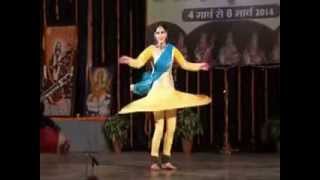 Kathak Dance Vidha Lal Kathak spins in Basant taal [upl. by Hsital]