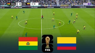 EN VIVO 🔴 BOLIVIA vs COLOMBIA  WC 2026 Eliminatorias Sudamericanas 2024  FL 2025 Gameplay [upl. by Adelpho344]