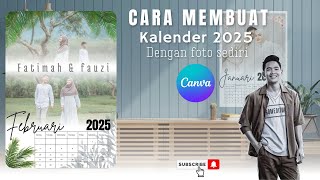 cara membuat kalender 2025 dengan foto sendiri di canva hp [upl. by Hopkins]