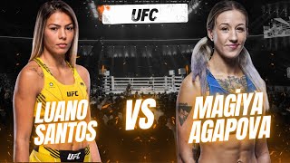 Luana Santos vs Mariya Agapova An Electrifying FourRound Showdown [upl. by Nohshan]