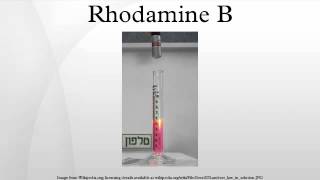 Rhodamine B [upl. by Packton931]