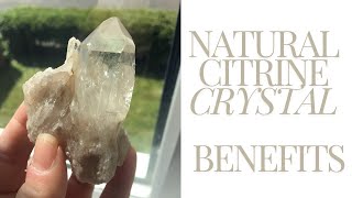 Natural Raw Kundalini Citrine Crystal Cluster Mineral Specimen Meaning Benefits Properties [upl. by Gen576]