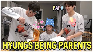 BTS Hyung Line Being The Best Parents Of Maknae Line [upl. by Chadd]