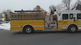 2020 Catasauqua Fire Department Santa Run [upl. by Nylesaj]