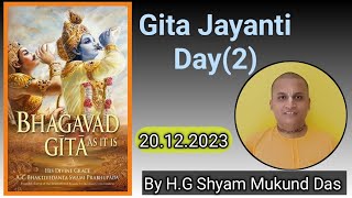 Gita Jayanti Day 2 presentation by Shyam Mukund Das [upl. by Haimes103]