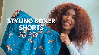 Styling Fall Fashion Trends Boxer Shorts [upl. by Suiravat]