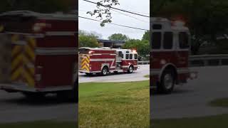 Fire trucks responding [upl. by Hynda]