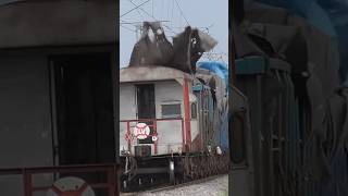 Dangerously Floating Tarpaulin on moving Freight Train  train [upl. by Wilbert158]