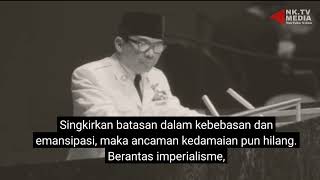 Pidato Soekarno dimarkas PBB Tahun 1960 quotImperialisme amp Irian Baratquot [upl. by Ploss]