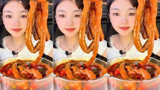 Eating Braised Lamb Intestine Noodles The More You Eat The More Addictive You Get  YUANYUAN ASMR [upl. by Tade589]