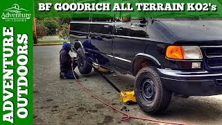 Installing BF Goodrich AllTerrain KO2s On My Adventure Van [upl. by Bywoods225]