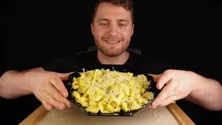 The Germans favorite dish  Tortellini prosciutto Mukbang ASMR eating [upl. by Anaytat519]