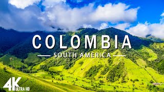 FLYING OVER COLOMBIA 4K UHD  Relaxing Music Along With Beautiful Nature Videos  4K Video UltraHD [upl. by Laira]