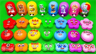 Rainbow PAW Patrol SLIME Cleaning Marshall Skye Chase CLAY Coloring Satisfying ASMR Videos [upl. by Dehnel]