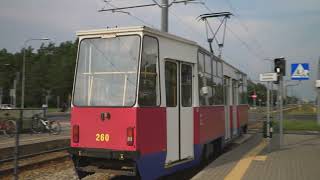 Poland Bydgoszcz 2X tram ride from Most Kazimierza Wielkiego to Rejewskiego [upl. by Lapides]