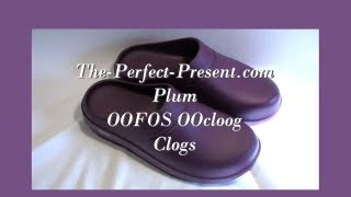 OOFOS OOcloog Plum Clogs [upl. by Yetnom]