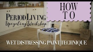 How to upcycle furniture using the wet distressed chalk paint technique [upl. by Edson]