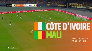 Côte dIvoire vs Mali Highlights  CAF Africa Cup of Nations 2023 • Simulation amp Prediction [upl. by Odnomyar]