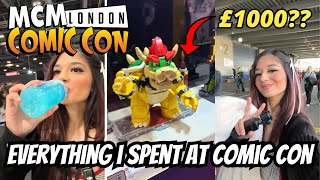 EVERYTHING I SPENT AT COMIC CON [upl. by Htidra]