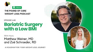 Episode 45 Bariatric Surgery with a Low BMI podcast [upl. by Suciram]