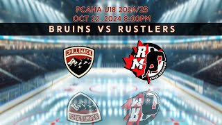 U18 Chilliwack Bruins vs Ridge Meadows Rustlers 20241022 [upl. by Dorkas]