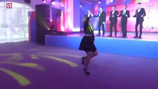 MID Russian Ministry Maria Zakharova dancing Kalinka [upl. by Kristel]