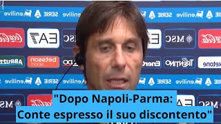 quotDopo NapoliParma Conte Espresso il Suo Discontentoquot [upl. by Eahc]