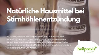 Natürliche Hausmittel bei Stirnhöhlenentzündung [upl. by Neelahtak475]