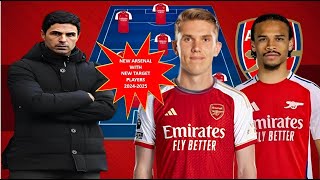 NEW ERA  STRONGEST Arsenal Predicted Line up Under Mikel Arteta with Leroy Sane amp Viktor Gyökeres [upl. by Llehsad]