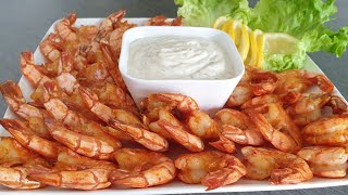 CREVETTES Gambas MARINÉES AU FOUR  SAUCE  ТИГРОВЫЕ КРЕВЕТКИ В ДУХОВКЕ СОУС [upl. by Ahselyt437]