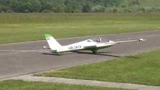 Rc Riesen Segelflugzeug mit 6 metern Spanw Colore Show am 25 jahre Oldtimer Treffen Frauenfeld 2014 [upl. by Honeywell]