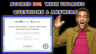 Career Essentials in Generative Al by Microsoft and LinkedIn Final Exam Answers Pass With 9OUpdated [upl. by Eeb486]