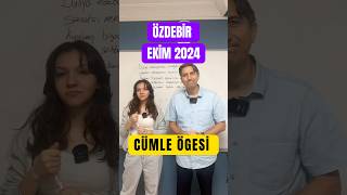 ÖZDEBİR EKİM 2024 TG TYT DENEMESİ CÜMLE ÖGESİ [upl. by Ahsinelg]