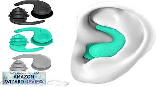 Swimming Ear Plugs 3 Pairs Waterproof Reusable Silicone Swim Earplugs for Swimming Review [upl. by Naples]