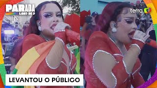 Gloria Groove agita o público da Paulista em show na Parada LGBT de SP [upl. by Dawna]