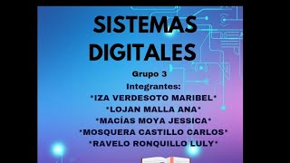 G3  SISTEMAS DIGITALES  TRABAJO DE INVESTIGACIÓN [upl. by Niamrahc478]