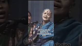 MS Singing Nada Vindu Live mssubbalakshmi carnaticmusic thirupugazh murugan [upl. by Reggis995]